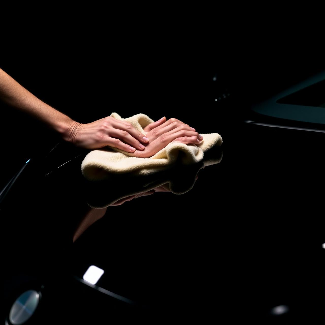 Detailing a luxury car
